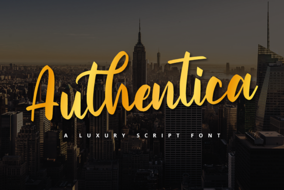 Authentica Font Poster 1