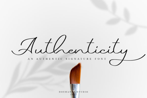 Authenticity Font Poster 1
