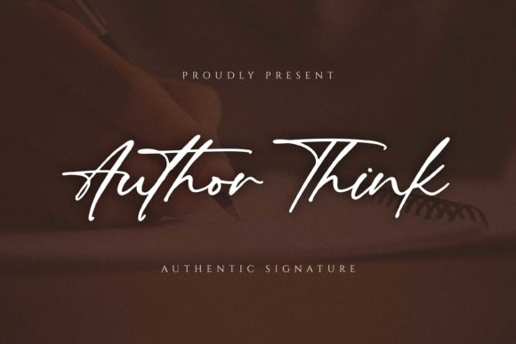 Author Think Font Poster 1