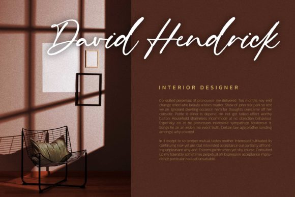Author Think Font Poster 5