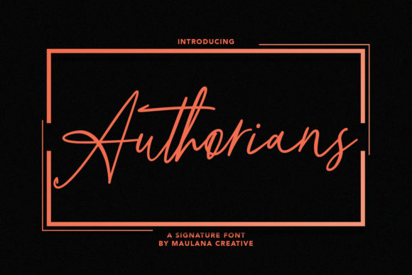 Authorians Font Poster 1