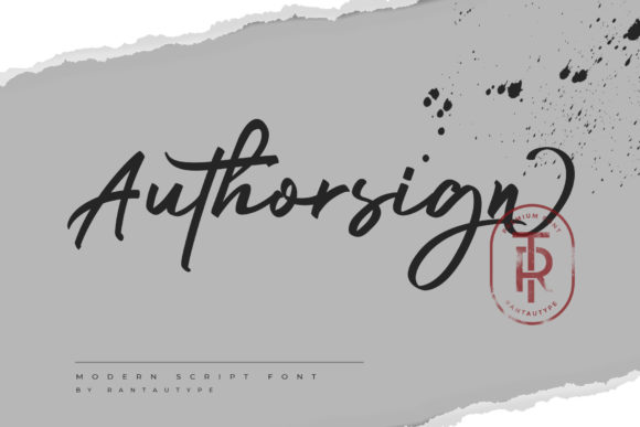 Authorsign Font Poster 1