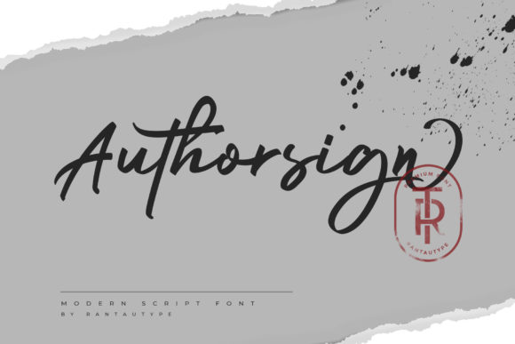 Authorsign Font