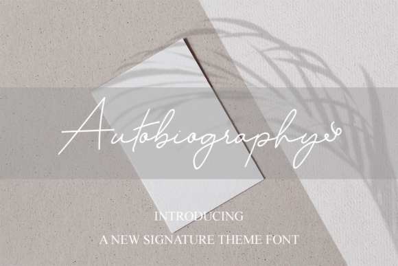 Autobiography Font Autobiography Font Poster 1