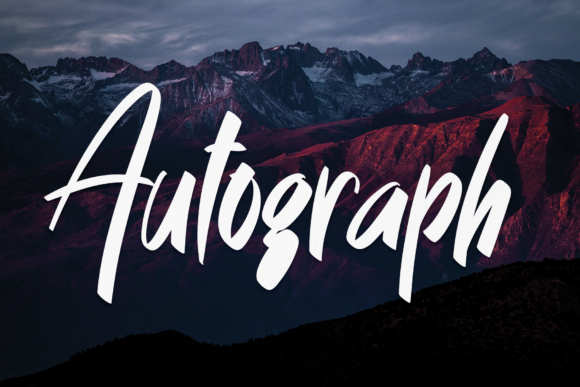 Autograph Font Autograph Font Poster 1