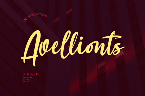 Avellionts Font Poster 1