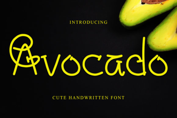 Avocado Font Poster 1