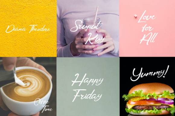 Avocado Creamy Font Poster 2