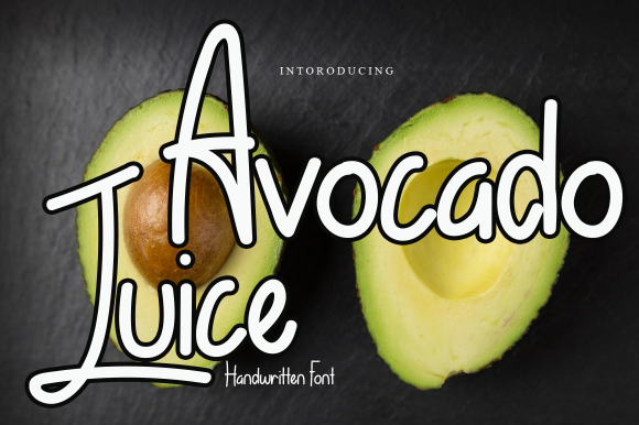 Avocado Juice Font Poster 1