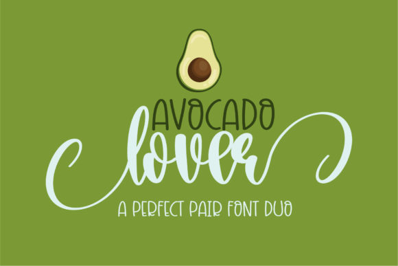 Avocado Lover Font Poster 1
