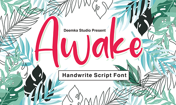 Awake Font Poster 1