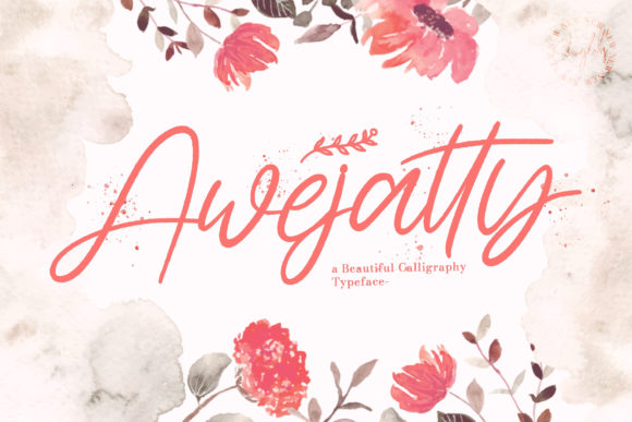 Awejatty Font Poster 1