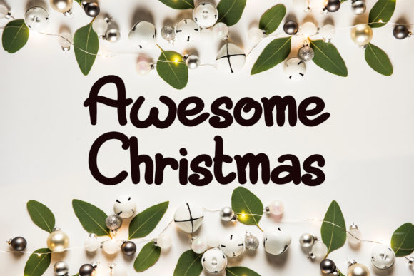 Awesome Christmas Font Poster 1