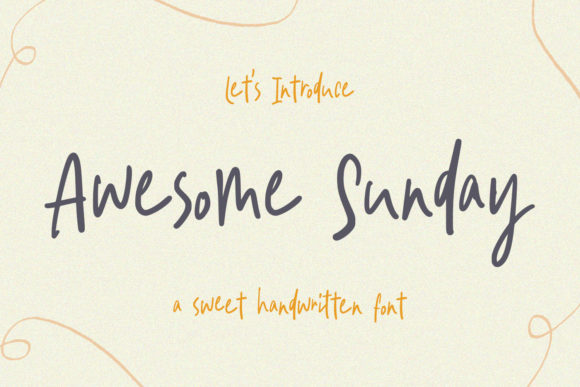 Awesome Sunday Font Poster 1