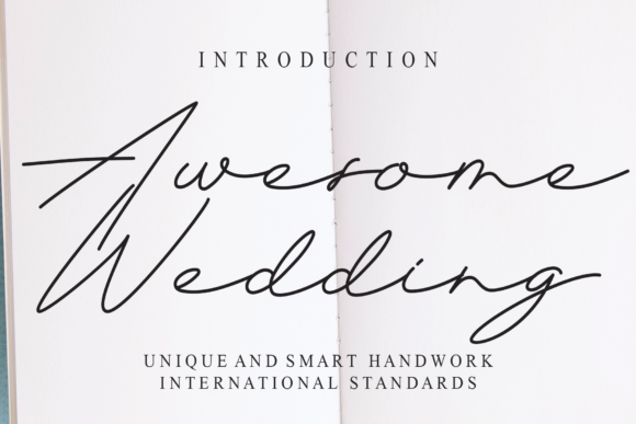 Awesome Wedding Font Poster 1