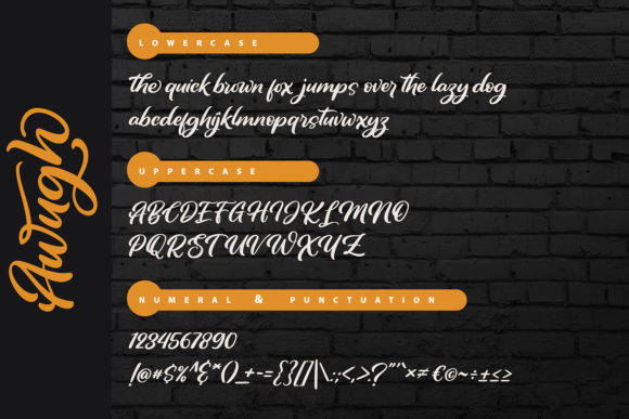 Awugh Font Poster 5