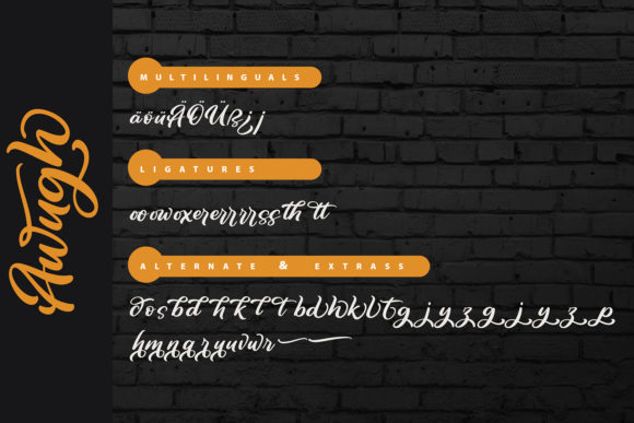 Awugh Font Poster 6