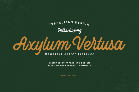 Axylum Vertusa Font Poster 1