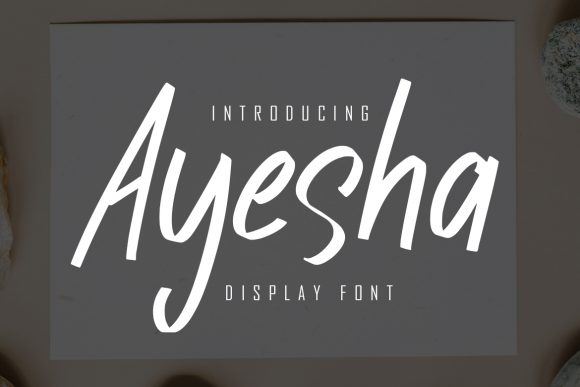 Ayesha Font Poster 1