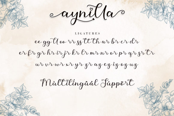 Aynilla Font Poster 11