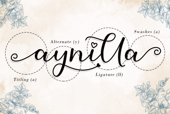 Aynilla Font Poster 8