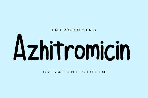 Azhitromicin Font Poster 1