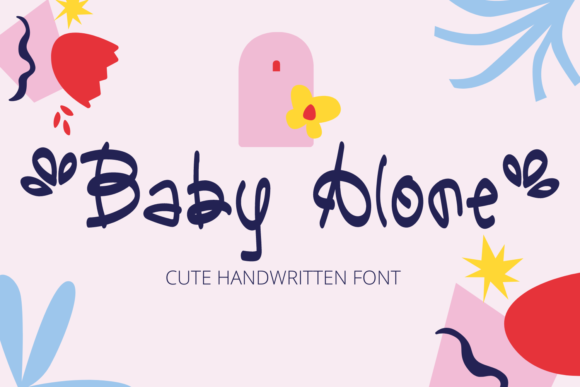 Baby Alone Font Poster 1