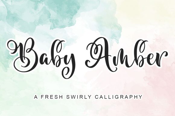 Baby Amber Font Poster 1