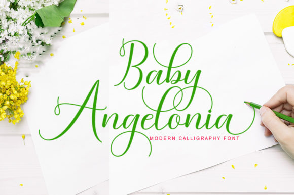 Baby Angelonia Font Poster 1