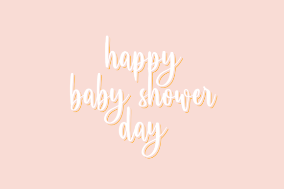 Baby Bday Font Poster 3