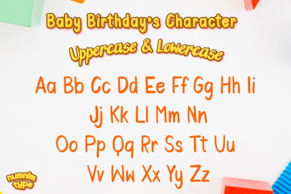 Baby Birthday Font Poster 2