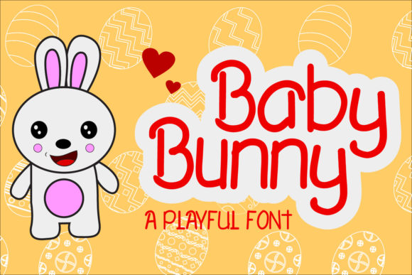 Baby Bunny Font Poster 1