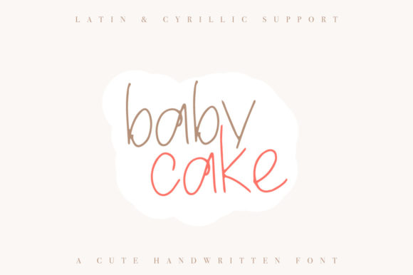 Baby Cake Font Poster 1