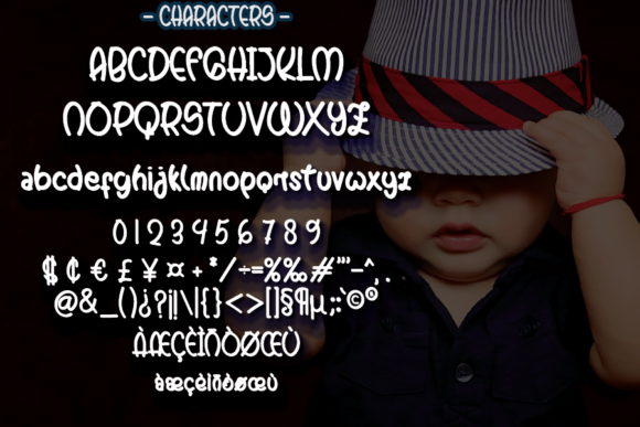 Baby Cute Font Poster 2