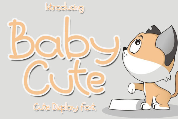 Baby Cute Font Poster 1