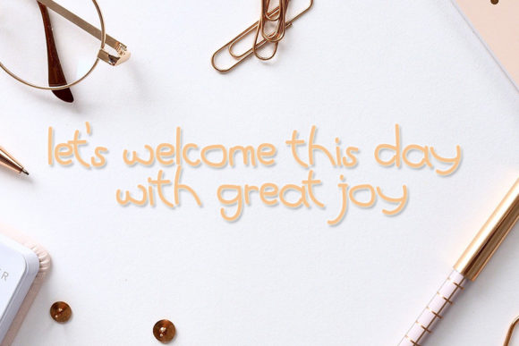Baby Cute Font Poster 2