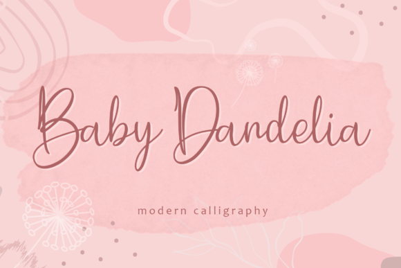 Baby Dandelia Font Poster 1