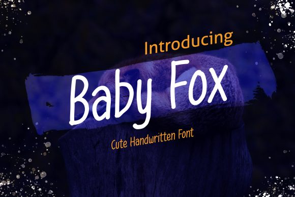Baby Fox Font Poster 1