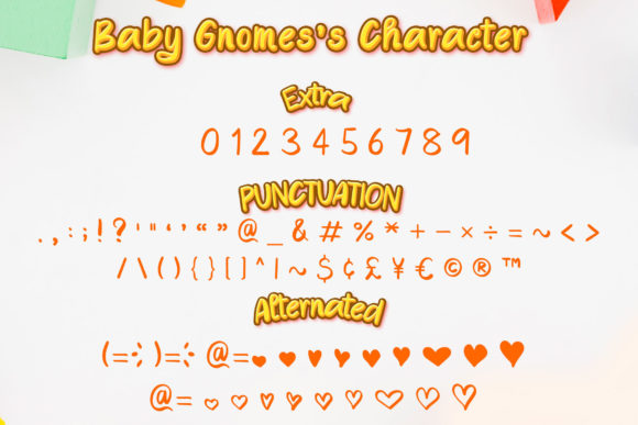 Baby Gnomes Font Poster 3