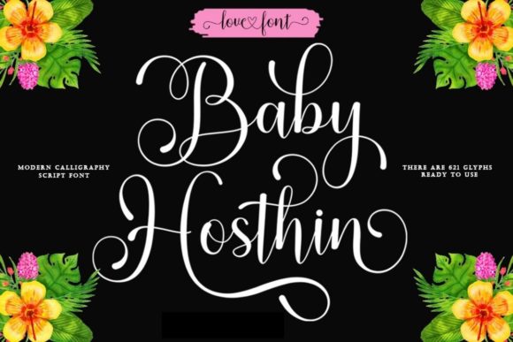 Baby Hosthin Font Poster 1