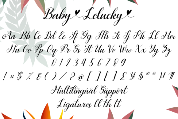 Baby Lelucky Font Poster 7