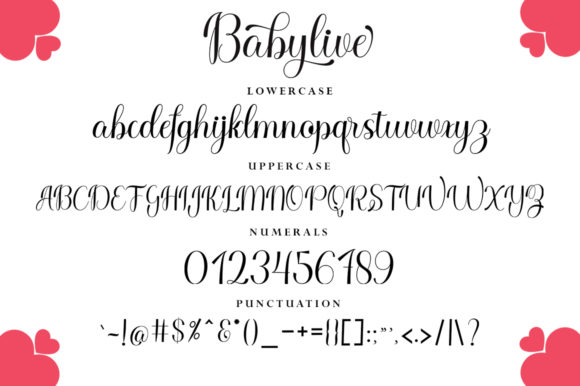 Baby Live Font Poster 8