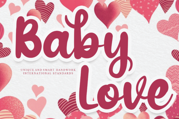 Baby Love Font Baby Love Font Poster 1