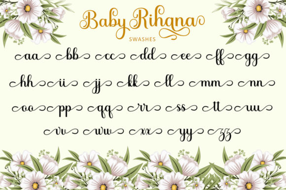 Baby Rihana Font Poster 4