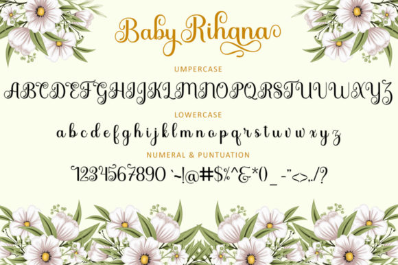 Baby Rihana Font Poster 8
