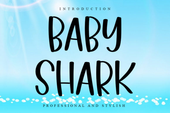 Baby Shark Font Poster 1