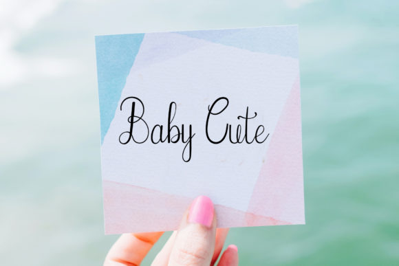 Baby Sophie Font Poster 5