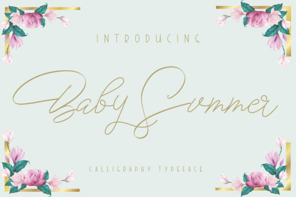 Baby Summer Font Poster 1