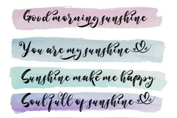 Baby Sunshine Font Poster 2