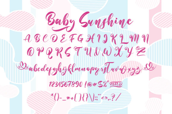 Baby Sunshine Font Poster 8
